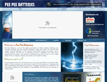 Tablet Screenshot of peepeebatteries.com